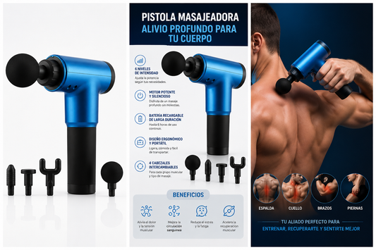 Pistola masajeadora