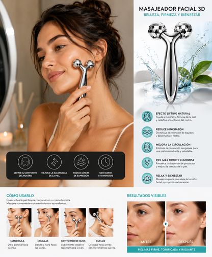 Masajeador Facial 3D